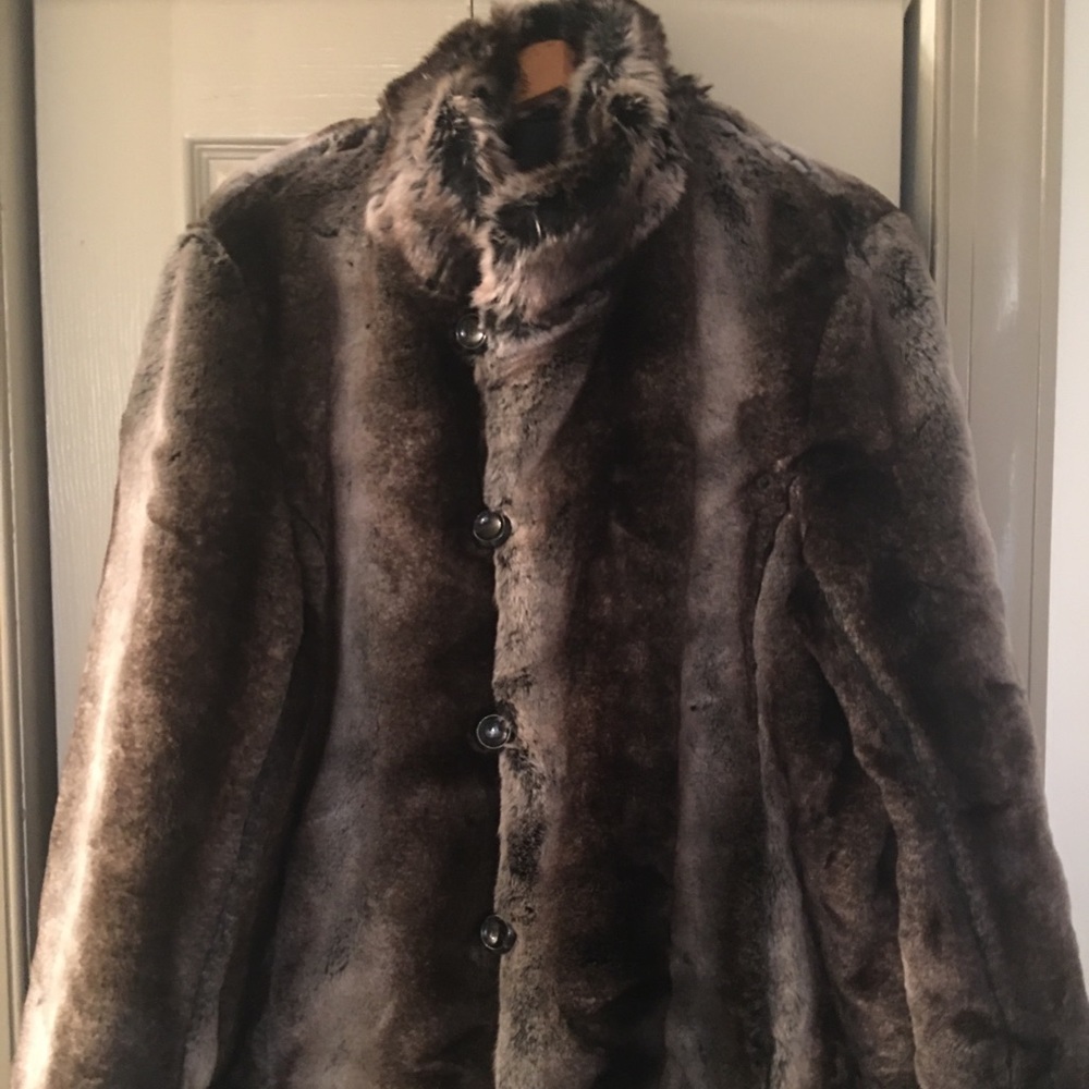 Winter coat, reversible, faux fur